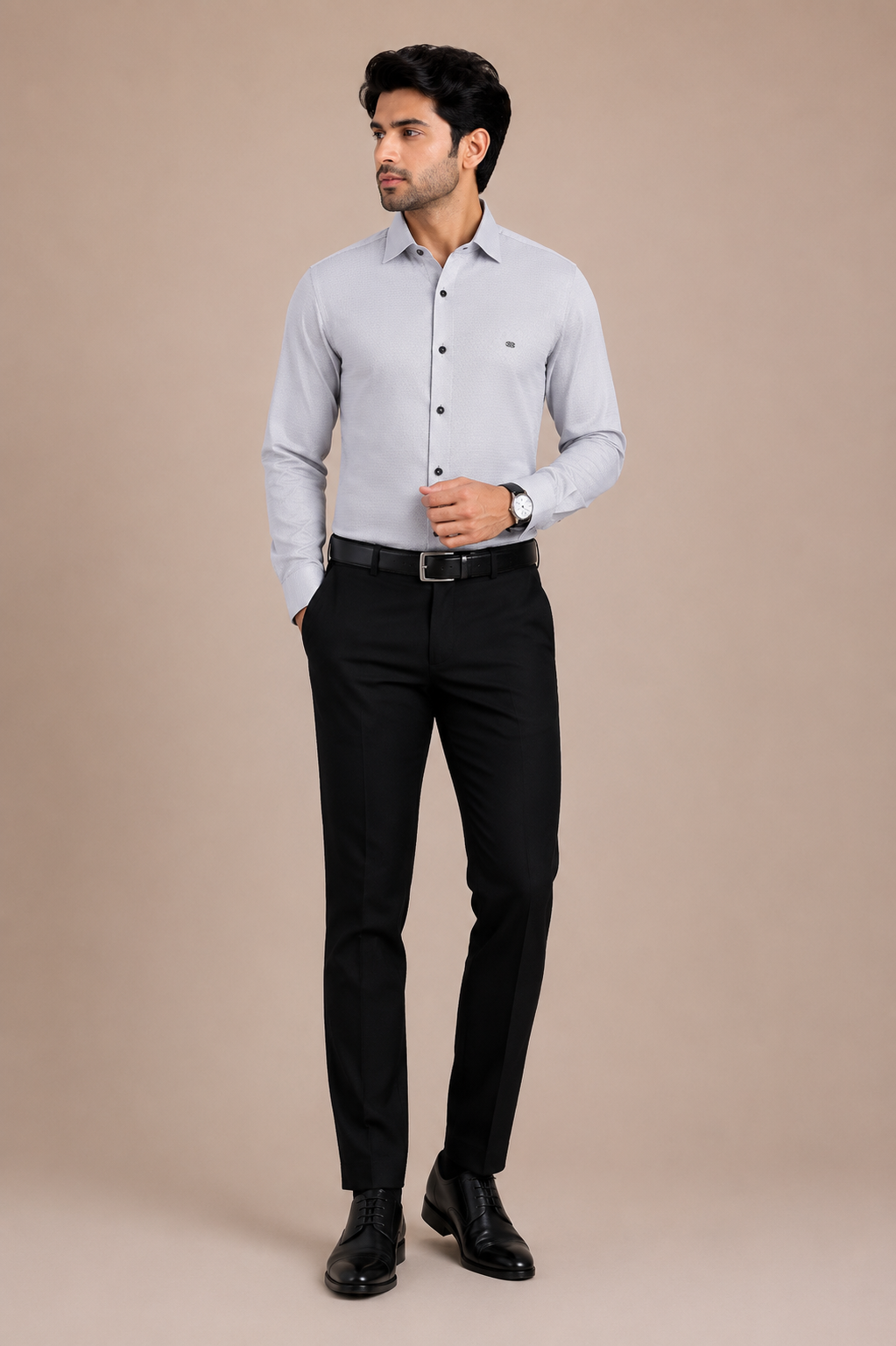 Men's Textured Formal Shirt