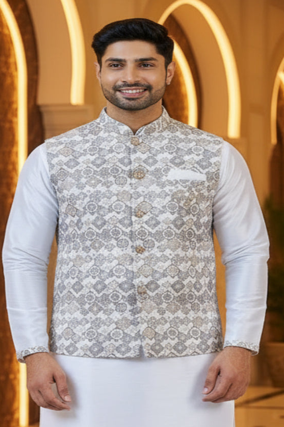 Classic Kurta Jacket Set