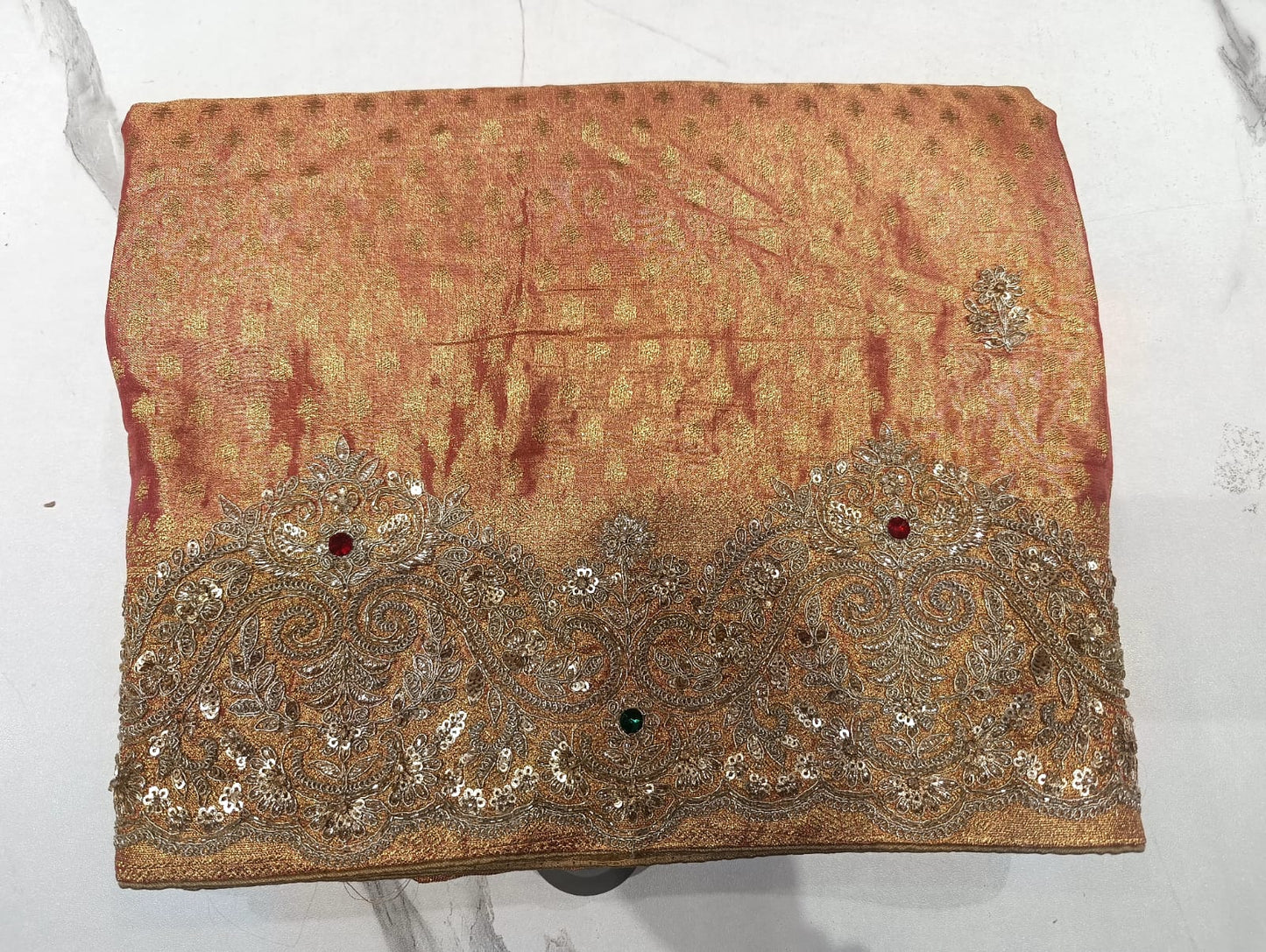 Women's Saree with Intricate Silver Zari Border