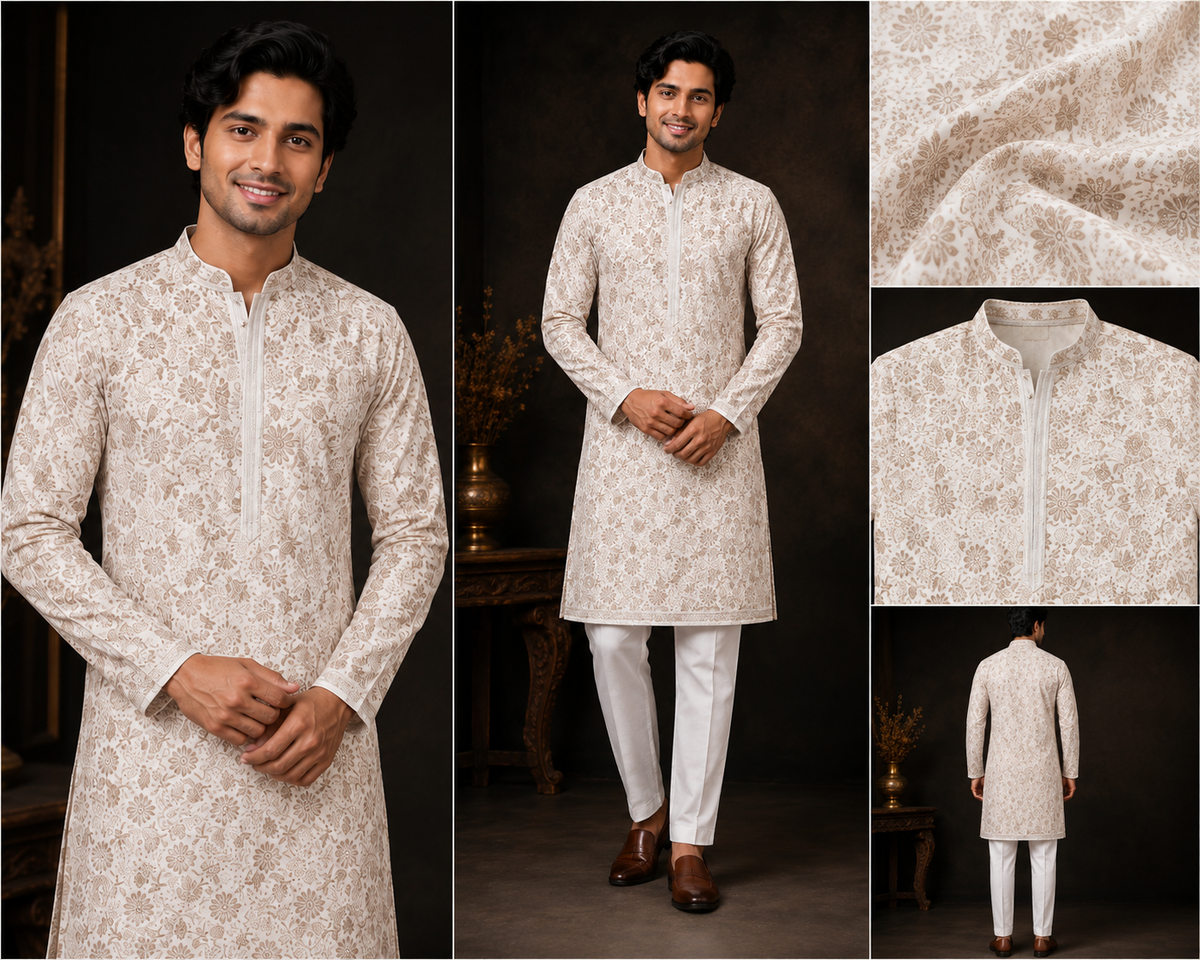 vory Floral Printed Kurta Set