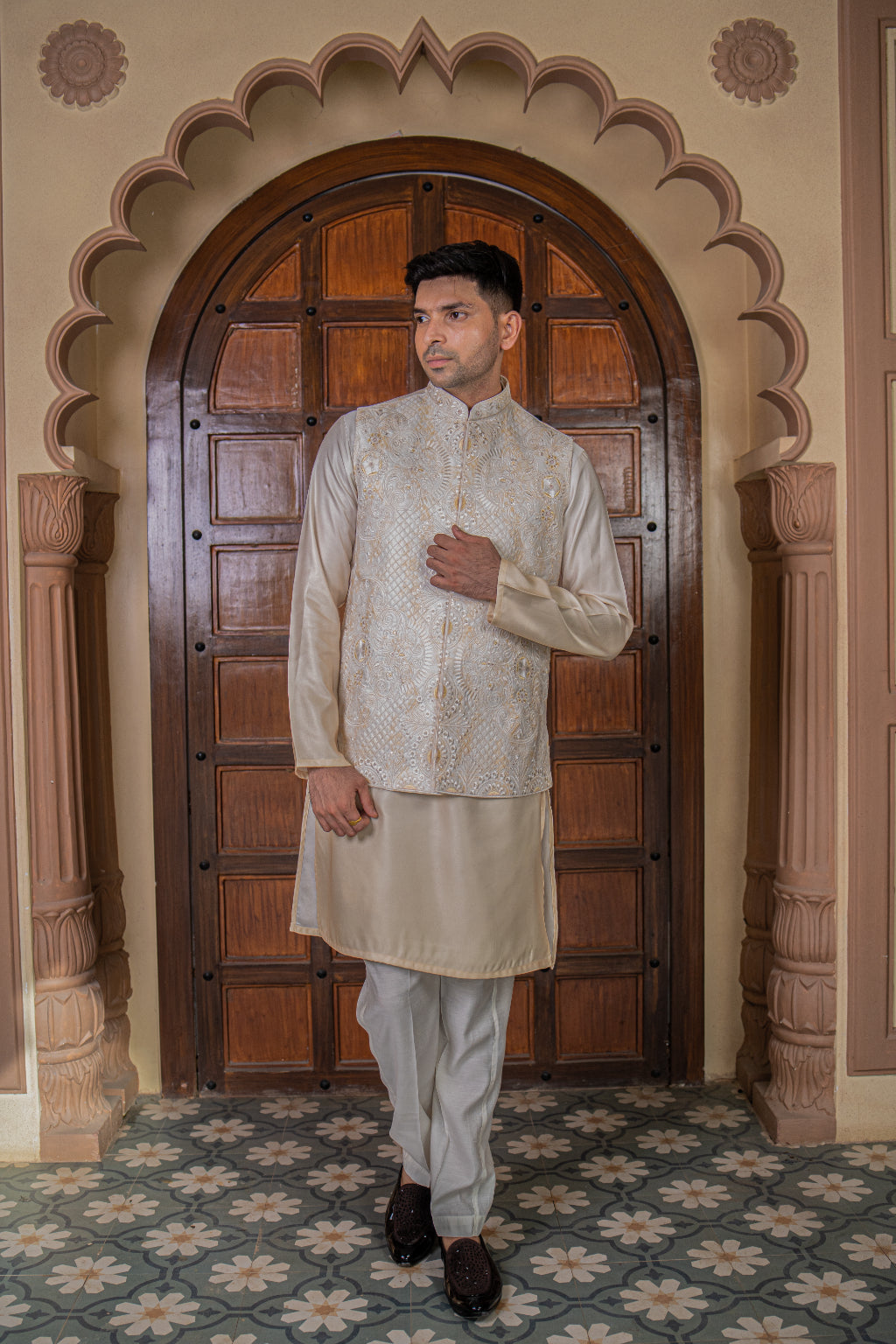 Classic Kurta Jacket Set