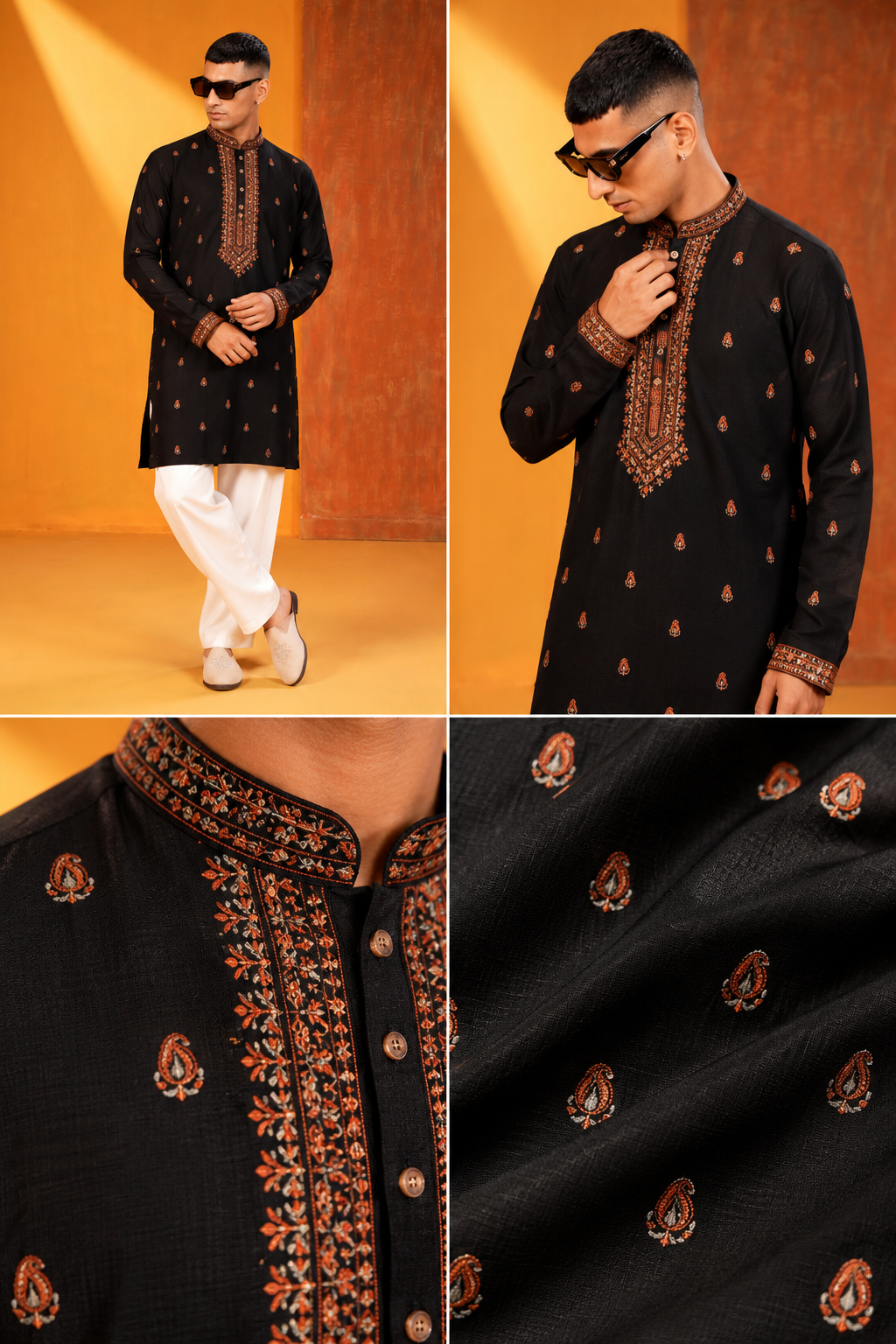Back Embroidered Festive Kurta Set