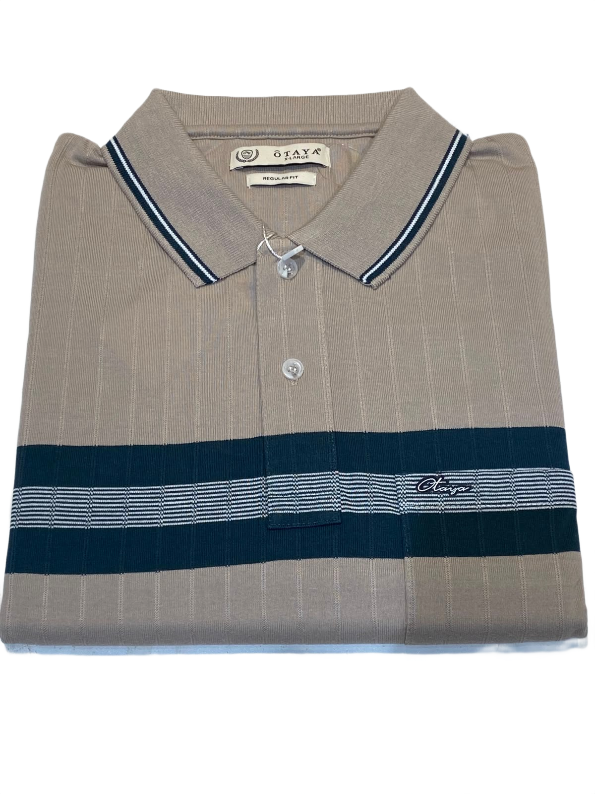 Men's Premium Striped Polo T-Shirt | Smart Cotton Blend Polo