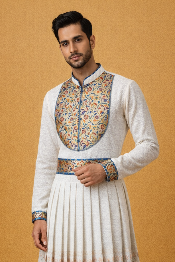 Traditional Floral Peshwai Dress