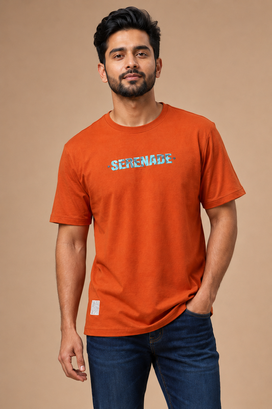 Men’s Rust Orange Serenade Graphic T-Shirt