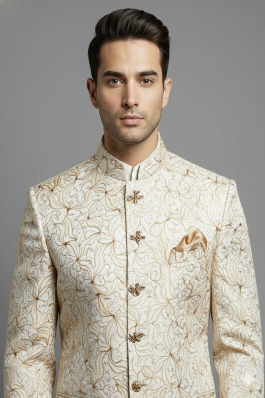 Designer Stitched Suit & Unstitched Pant Set
