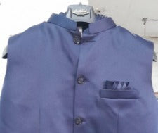 Navy Blue Premium Nehru Jacket