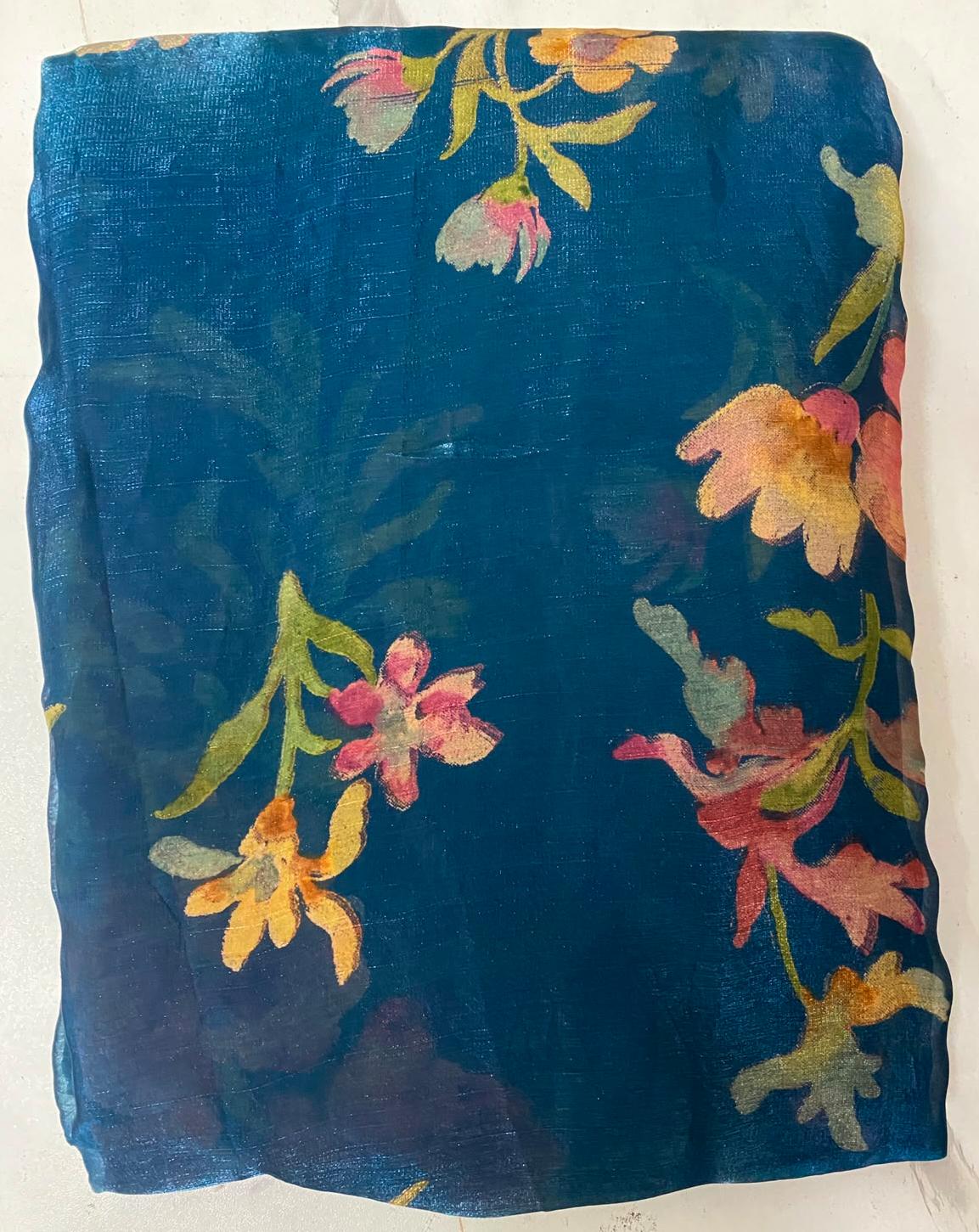 Women's Floral Printed Saree