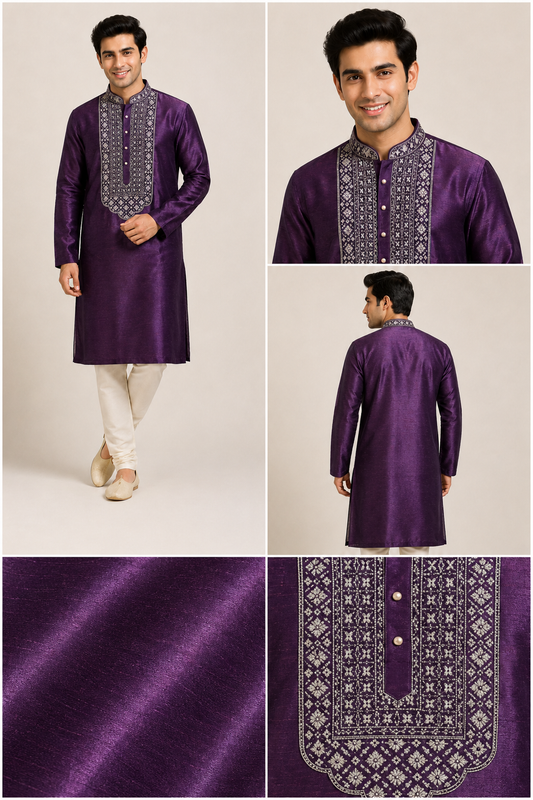 Royal Purple Kurta