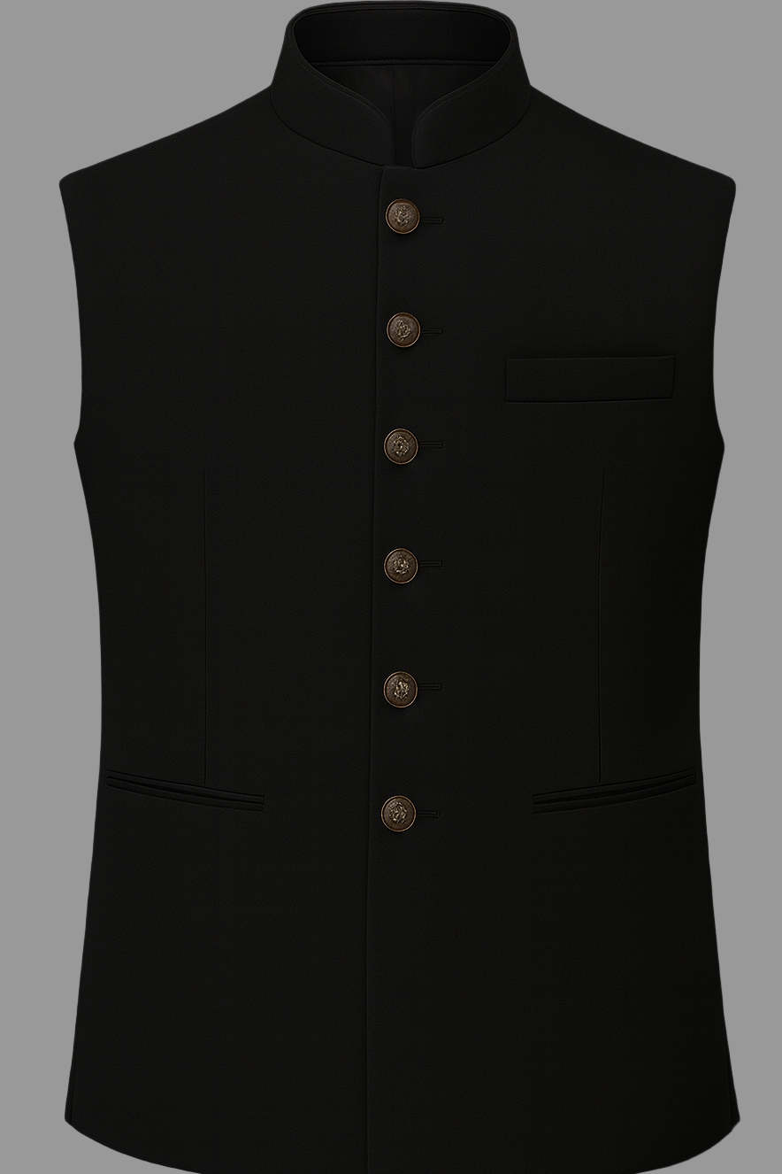 Classic Black Nehru Jacket