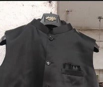 Classic Black Nehru Jacket for Men