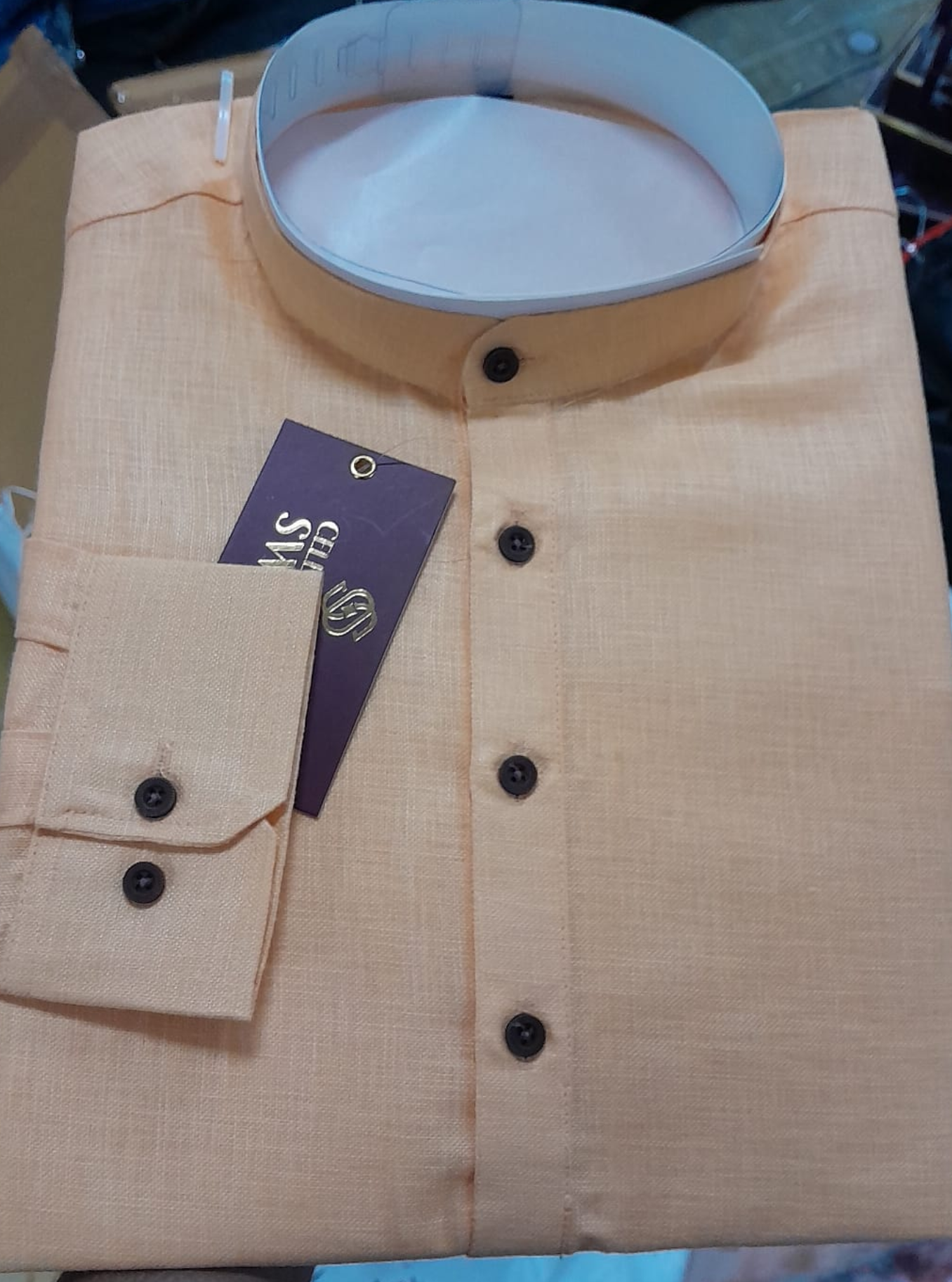 Men’s Peach Cotton Namazi Kurta