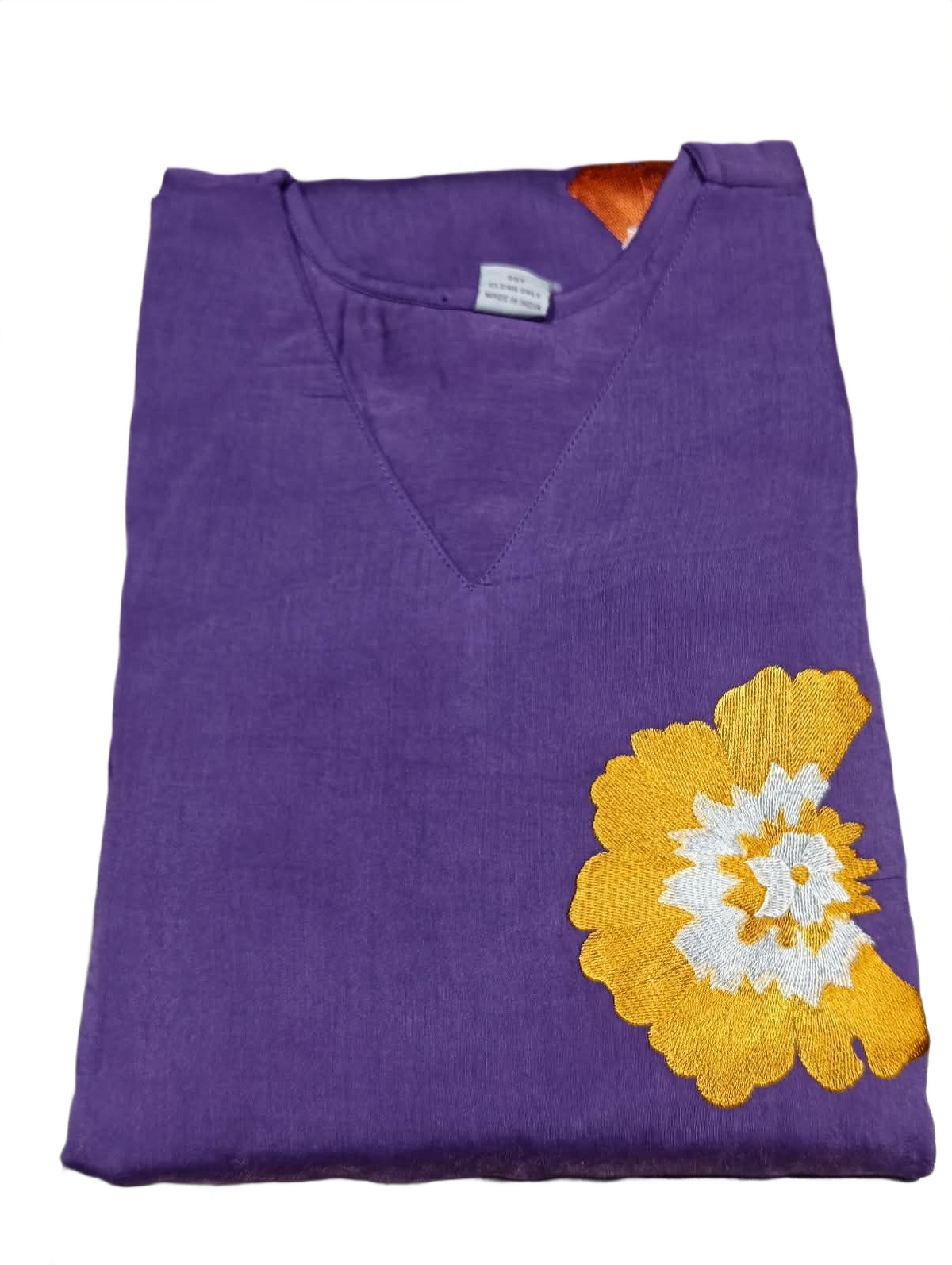 Royal Purple Floral Print Kurta Set with Dupatta