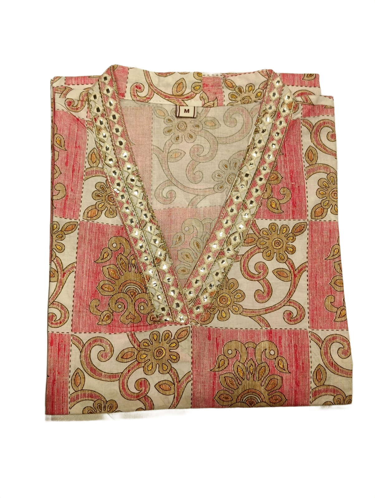 Elegant Pink Printed Cotton Kurti for Women | Ethnic Casual Wear