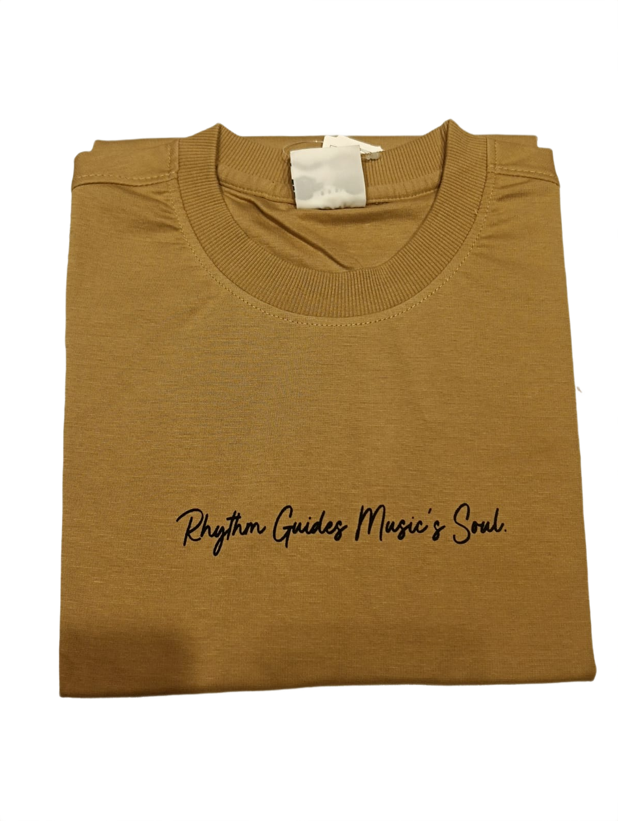 Rhythm Guides Music's Soul Graphic T-Shirt – Camel Brown | Premium Cotton Casual Wear