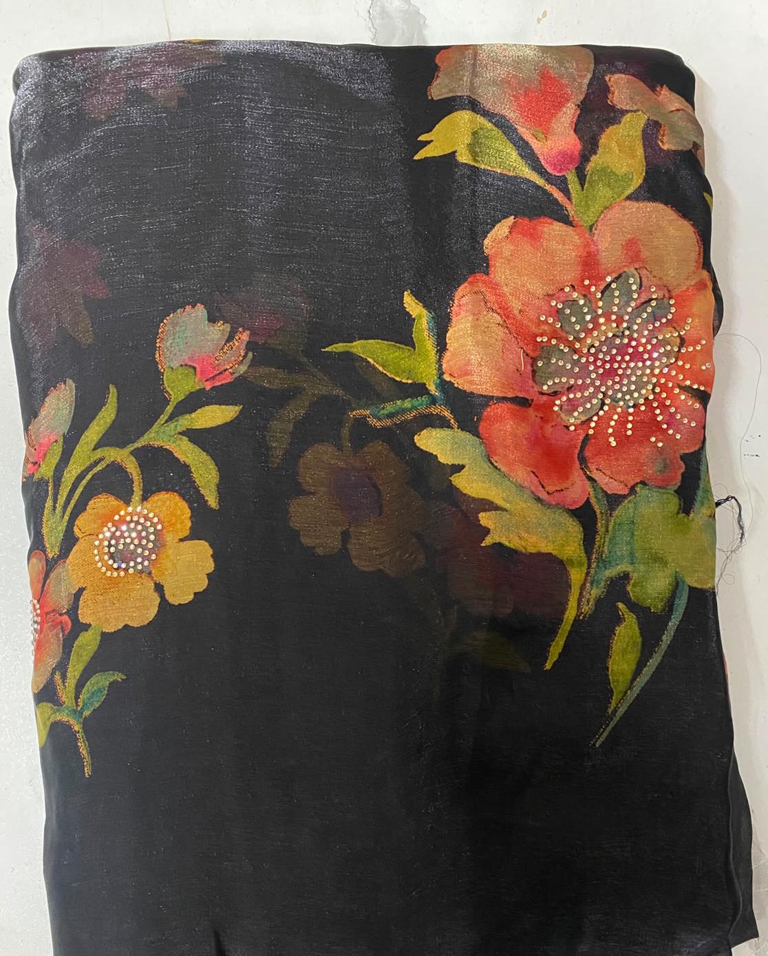 Women's  Floral Printed Saree