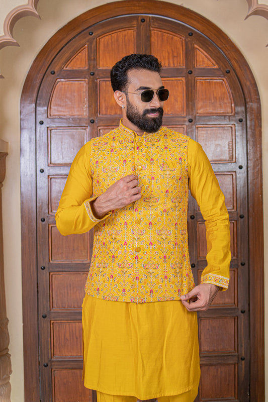 Classic Kurta Jacket Set