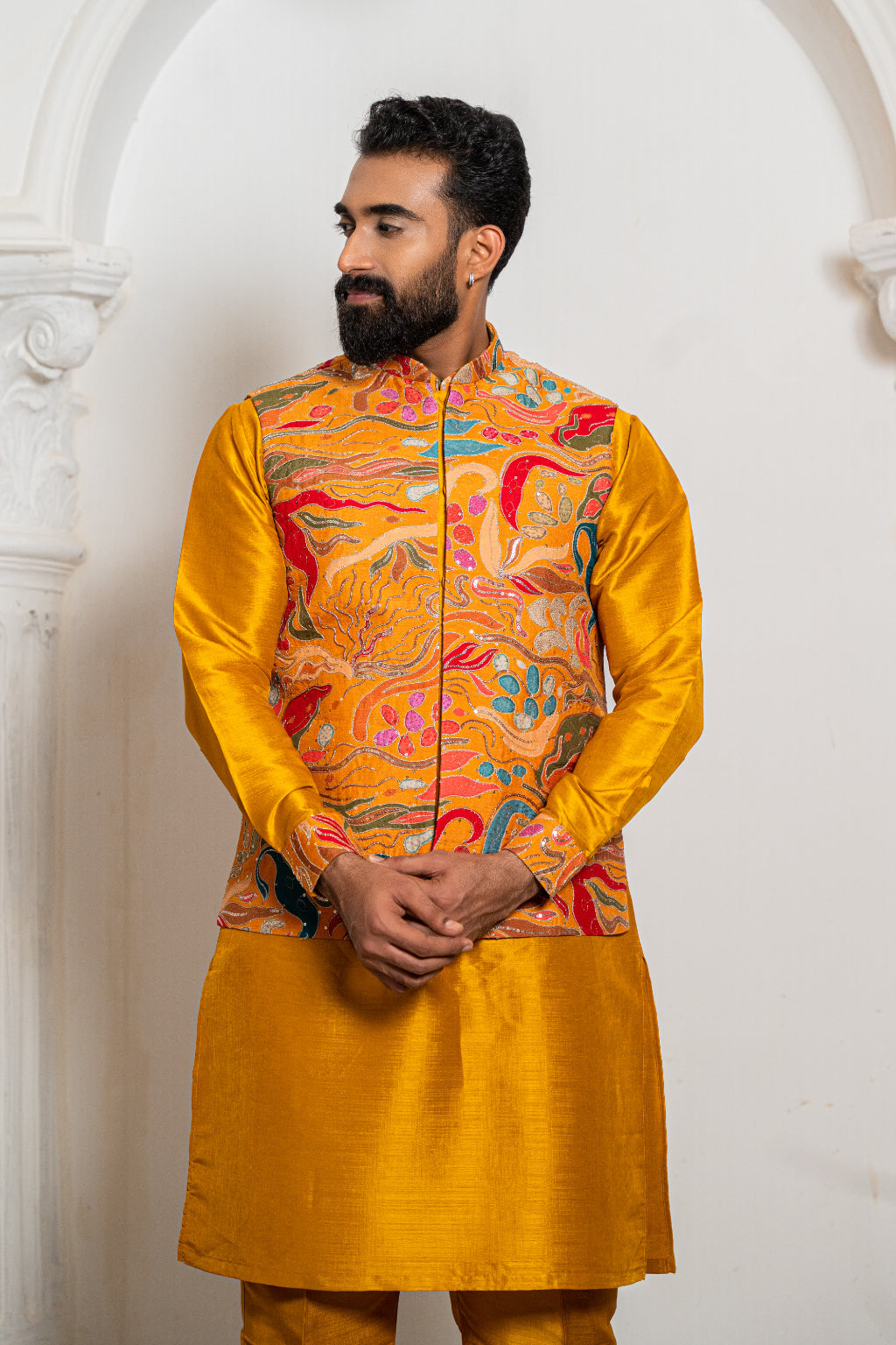 Classic Kurta Jacket Set