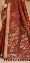 Rust Elegance Women Saree