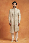 Ivory Royal Embroidered Sherwani Set