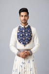 Blue Yoke Peshwai Outfit