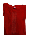 Elegant Rust Red Kurti – Half Body Look