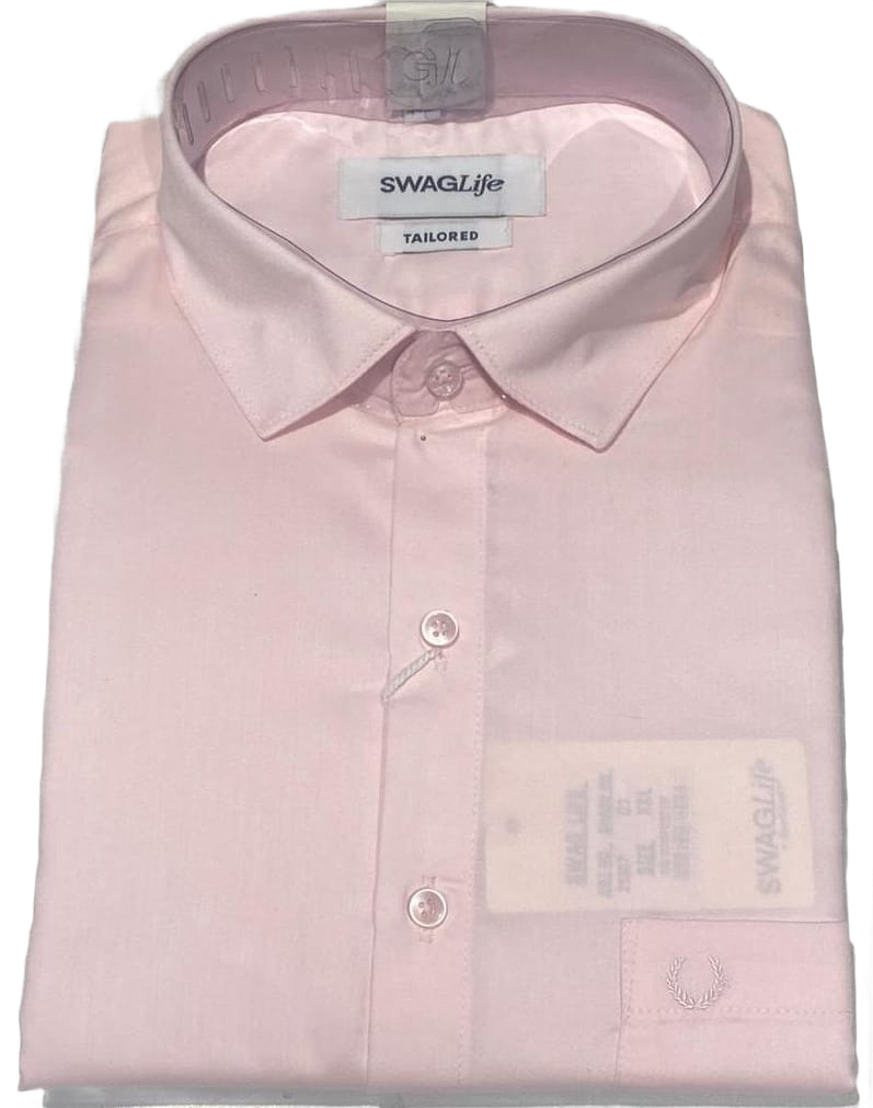 Men's Light Pink Premium Formal Shirt | Full Sleeves | Slim Fit | Office & Business Wear