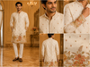 Ivory Floral Embroidered Men’s Festive Kurta