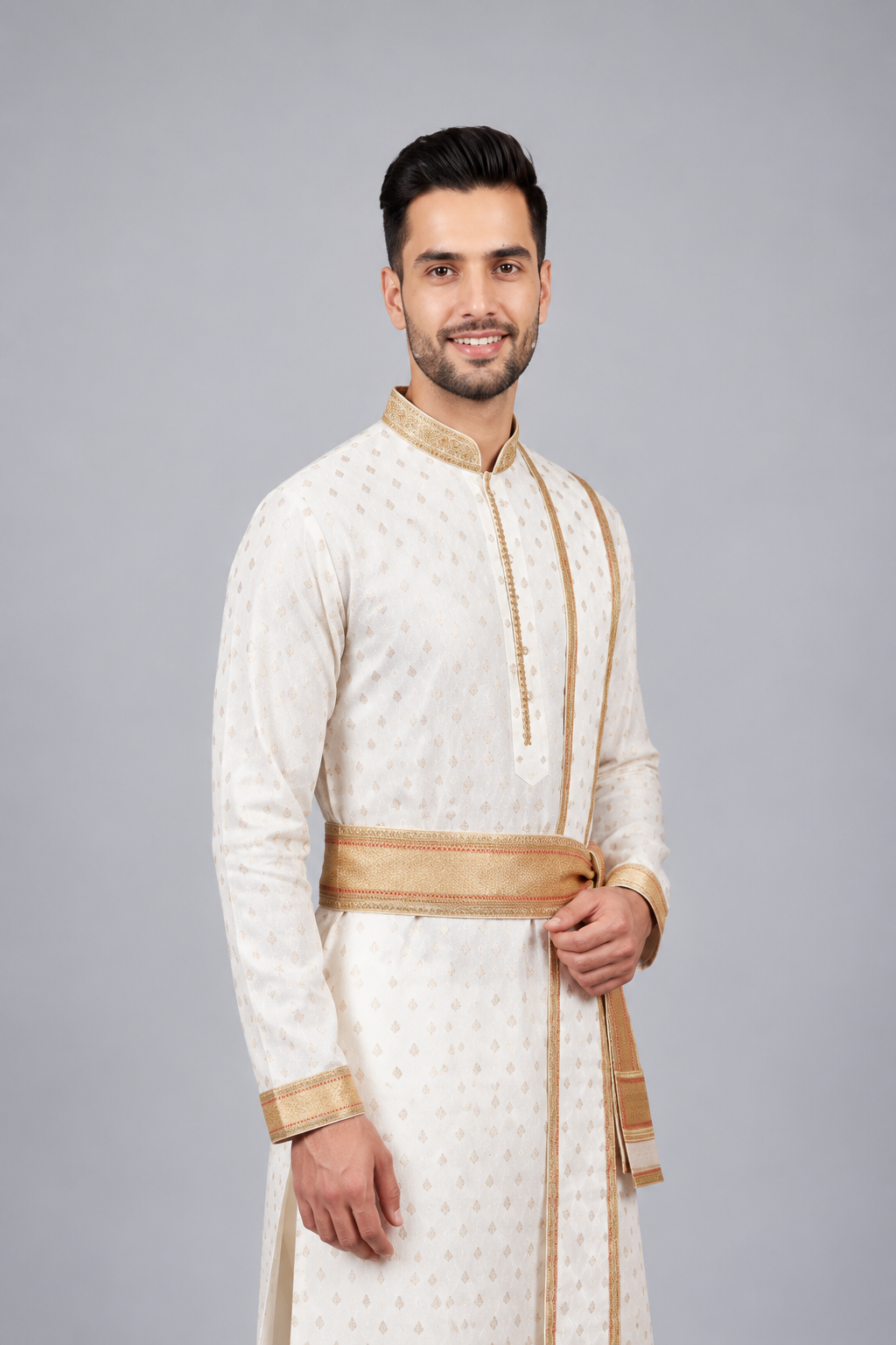 Royal Cream Peshwai Outfit