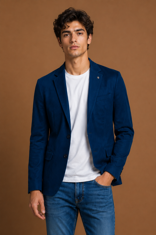 Men's Royal Blue Casual Blazer