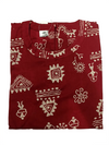 Maroon Tribal Warli Print Sleeveless A-Line Co-Ord set