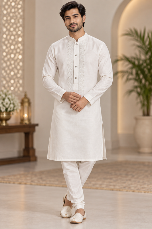 Men’s Ivory White Kurta