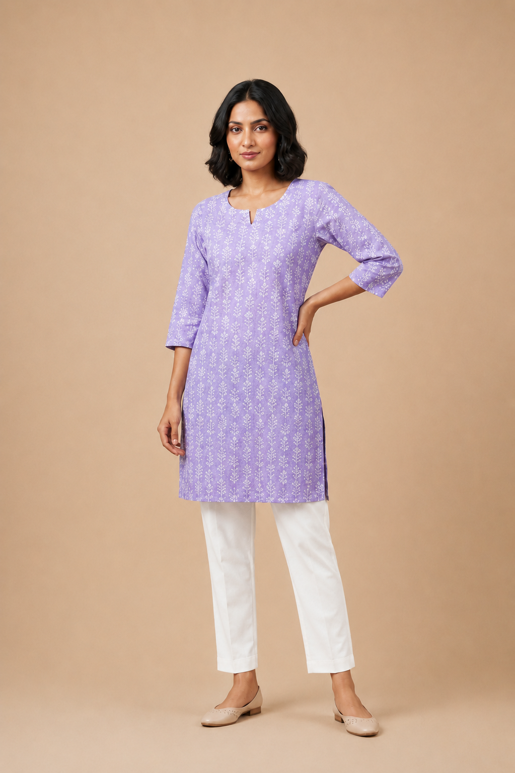 Women’s  Printed Straight Kurti