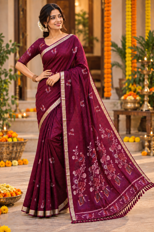 Festive Printed Saree