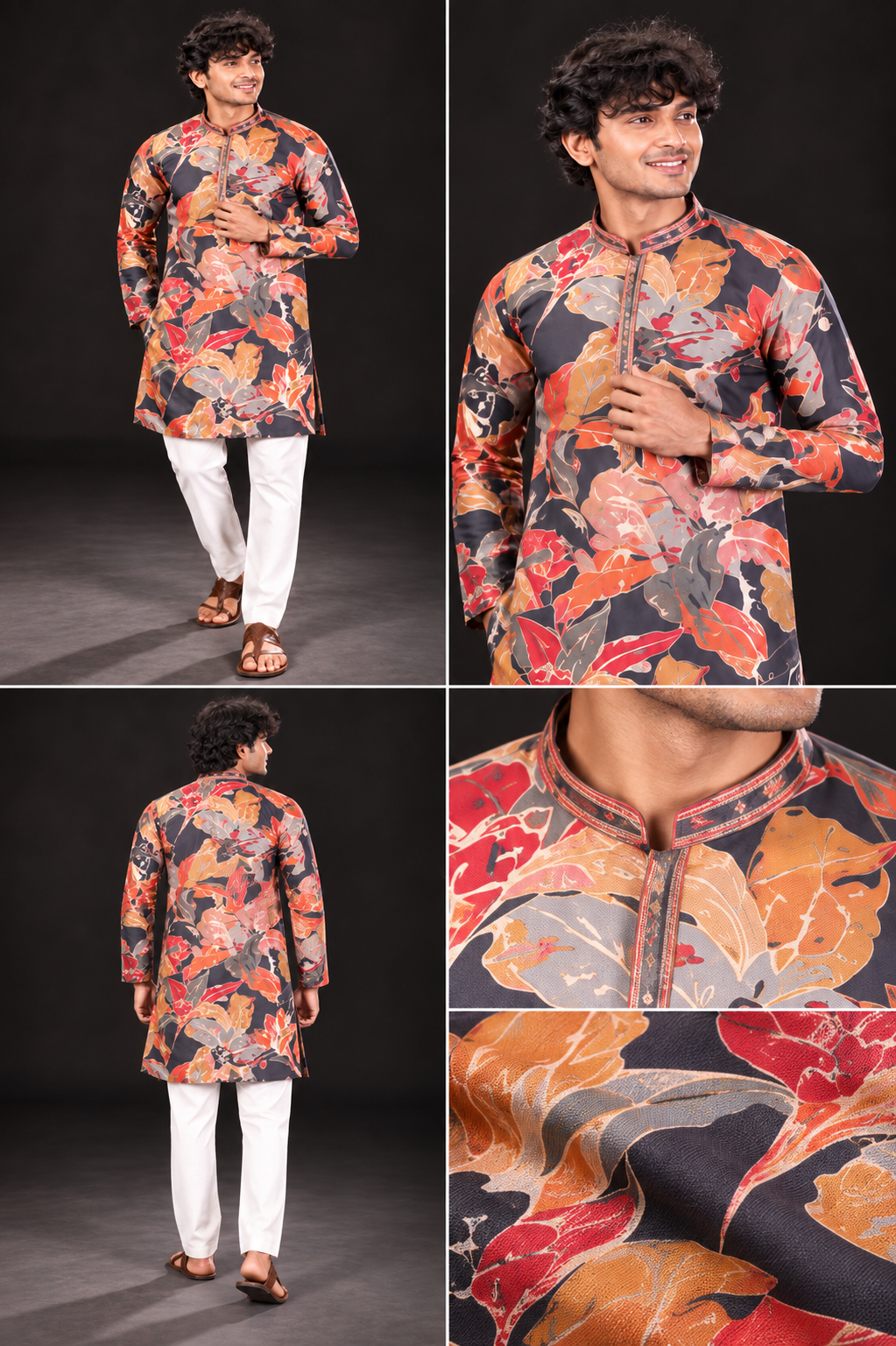 Autumn Bloom Printed Kurta Set