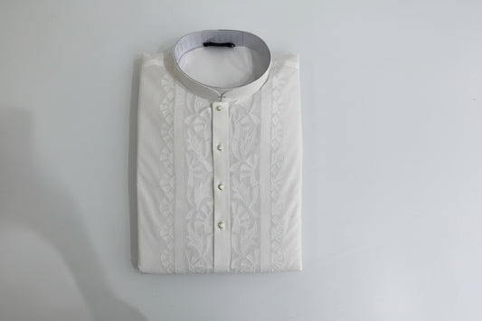 Men’s Ivory White Embroidered Kurta