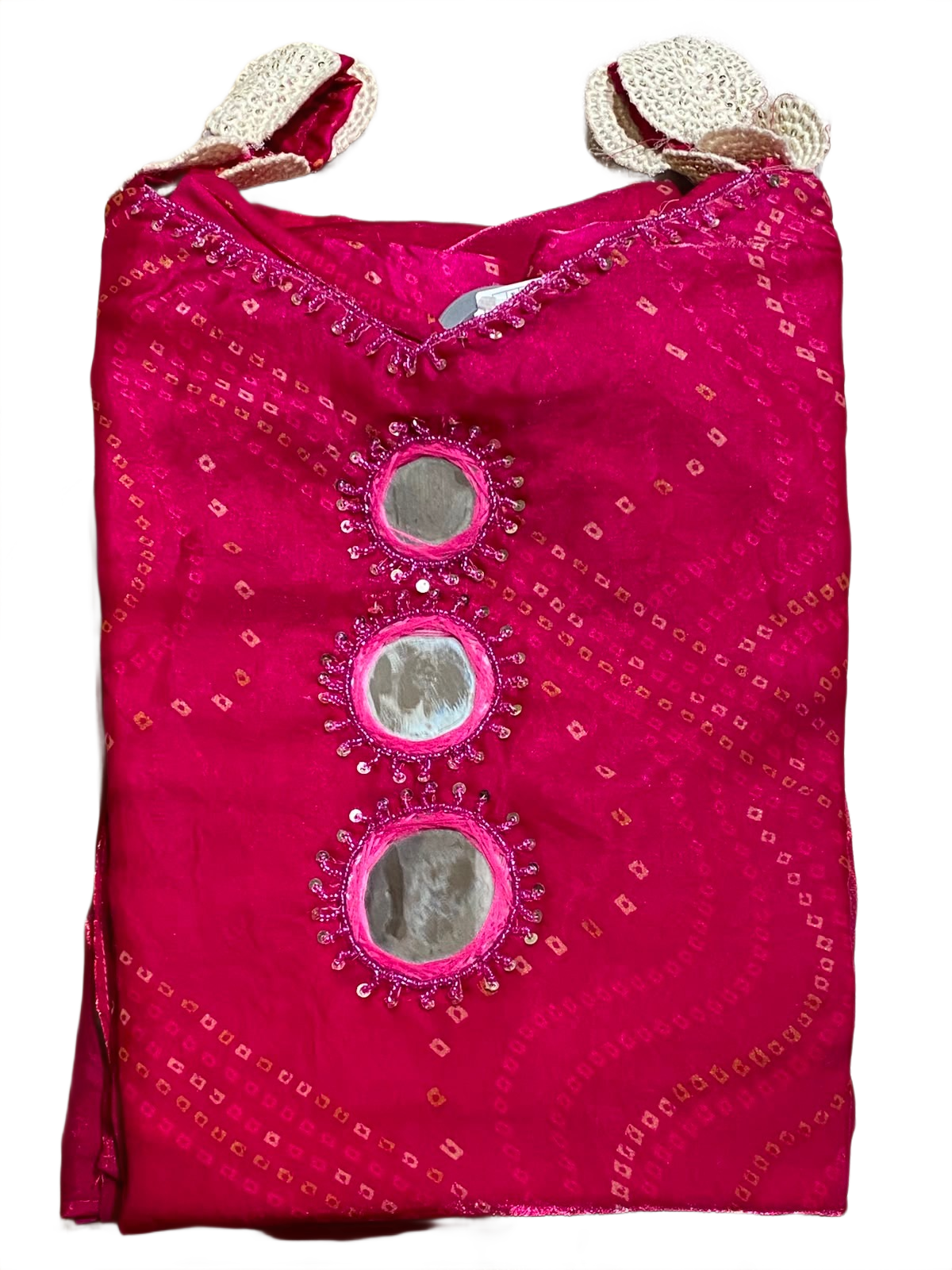 Fuchsia Pink Embellished Designer Anarkali Gown with Palazzo