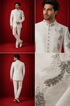 Regal Ivory Embroidered Jodhpuri Suit