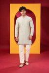 Men's Premium Pastel Kurta with White Pant Set