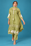 Elegant Sage Green Embroidered Kurta Set