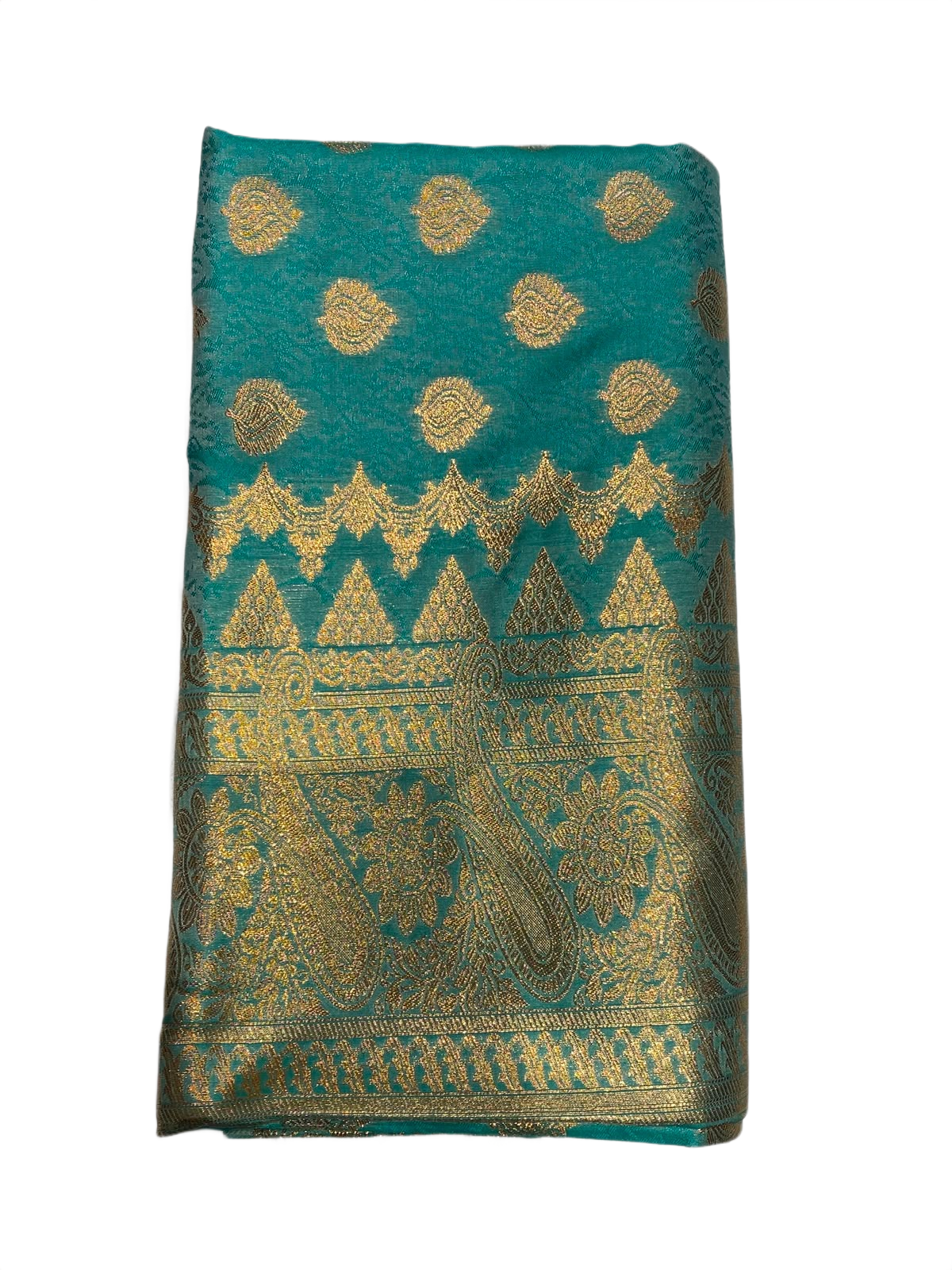 Elegant Banarasi Silk Saree with Rich Gold Zari Weaving