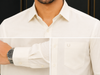 Men's Premium Off-White Formal Shirt | Tailored Fit | Full Sleeves