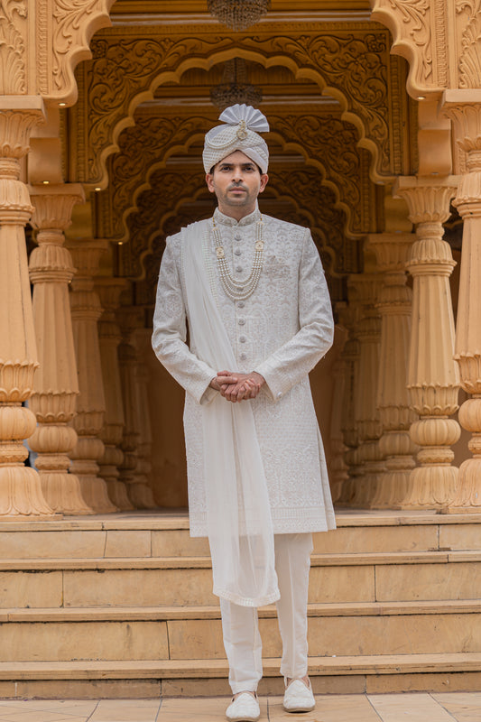 Elegant Ivory Sherwani Set