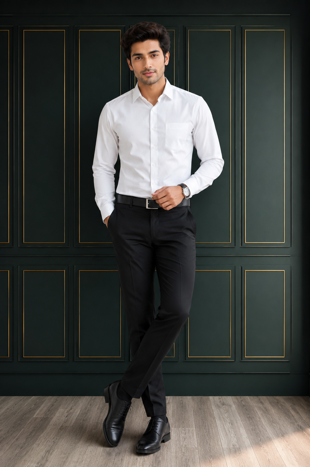Classic White Formal Shirt – Premium Corporate Elegance