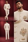 Ivory Embroidered Jodhpuri Suit