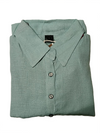 Women’s Aqua Blue Embroidered Collared Flared Midi Dress