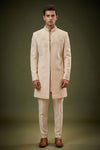 Men’s Ivory Embroidered Sherwani Set