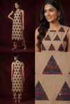 Geometric Straight Kurti & Ankle-Length Pants Set