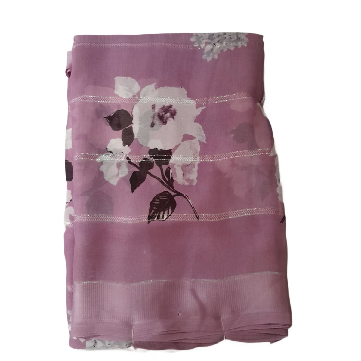 Lavender Bloom Floral Printed Saree – Soft Elegance for Every Occasion
