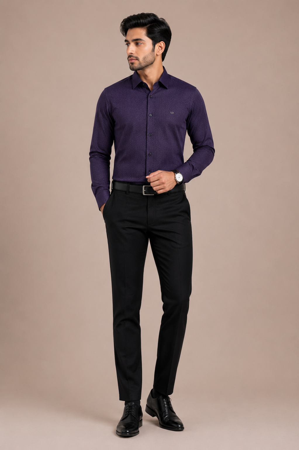 Men's  Textured Formal Shirt